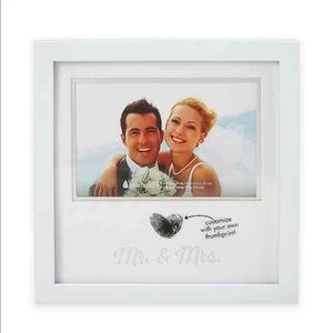 Wedding thumbprint frame